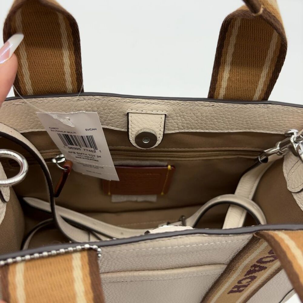Coach White Tote with Tan Straps - Picture 5 of 5